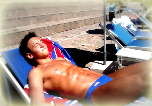 Tom Daley - Diver - Sunbathing
